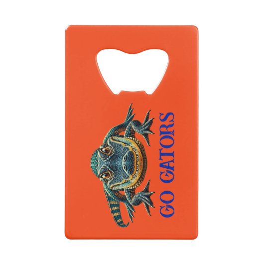 Alligator - Go Gators Geldbeutel Flaschenöffner (Vorderseite)