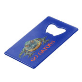 Alligator - Go Gators Geldbeutel Flaschenöffner (Vorderseite Schrägansicht)