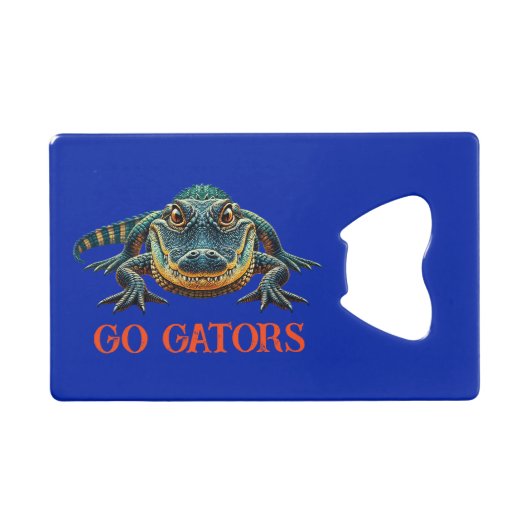 Alligator - Go Gators Geldbeutel Flaschenöffner (Vorderseite (Horizontal))