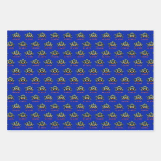 Alligator - Go Gators Geschenkpapier Set (Vorderseite 3)