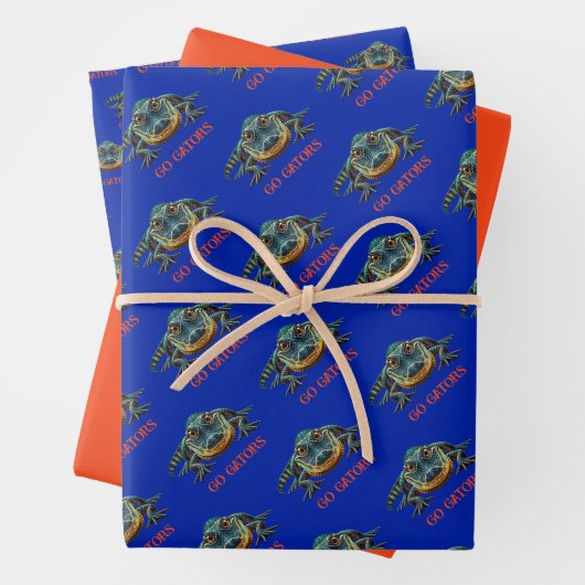 Alligator - Go Gators Geschenkpapier Set (Beispiel)