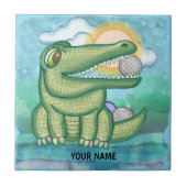 Alligator Golf Fliese (Vorderseite)