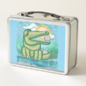Alligator Golf Metall Brotdose (Rückseite)