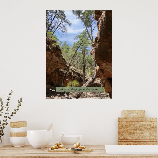 Alligator Gorge, Südaustralien Poster (Küche)