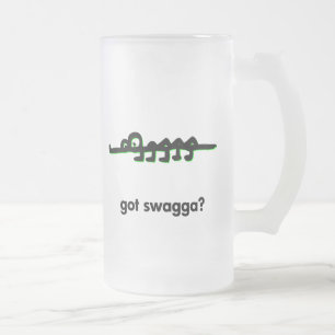 Alligator got swagga mattglas bierglas