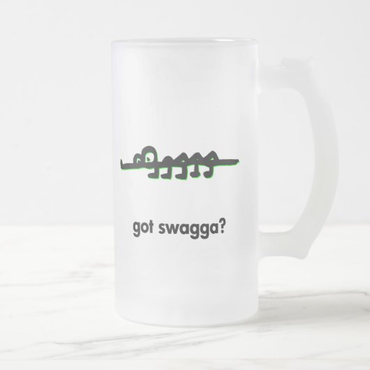 Alligator got swagga mattglas bierglas (Rechts)