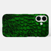 Alligator Green Imitats Leather Case-Mate iPhone Hülle (Rückseite (Horizontal))