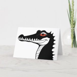 Alligator Grußkarte Dankeskarte
