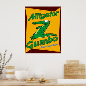 Alligator Gumbo Poster (Küche)
