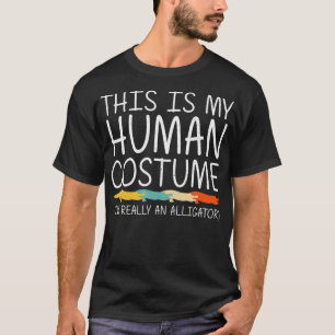 Alligator Halloween menschliche Kostüme Krokodil E T-Shirt