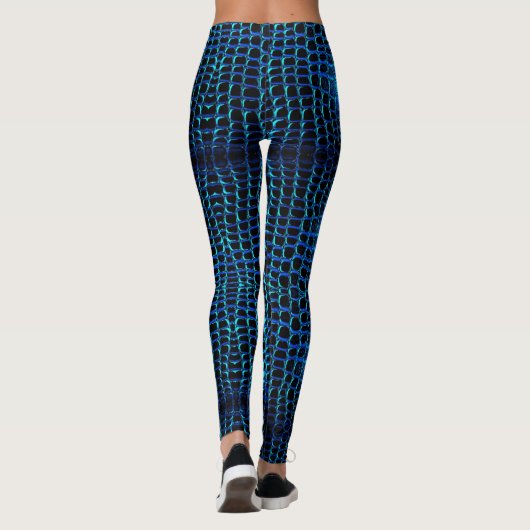 Alligator-Hautdesign auf Leggings (Rückseite)