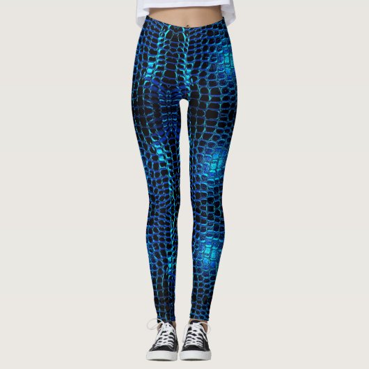 Alligator-Hautdesign auf Leggings (Vorderseite)