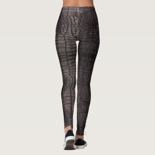 Alligator-Hautdesign auf Leggings (Rückseite)