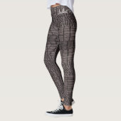 Alligator-Hautdesign auf Leggings (Links)