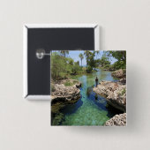 Alligator Hole, Black River Town, Jamaika Button (Vorne & Hinten)