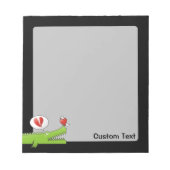 Alligator im Liebe Notepad Notizblock (Vorderseite)
