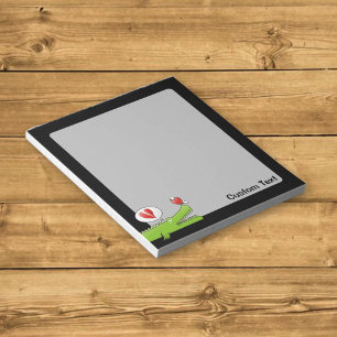 Alligator im Liebe Notepad Notizblock