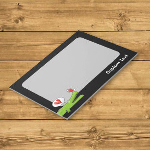 Alligator im Liebe Notepad Notizblock