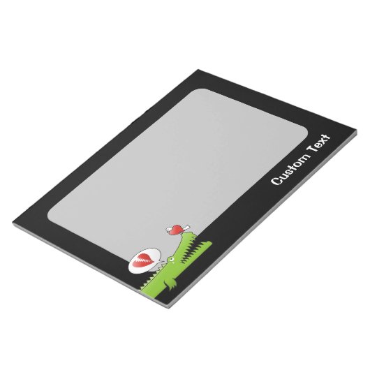 Alligator im Liebe Notepad Notizblock (angewinkelt)