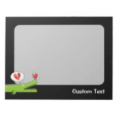 Alligator im Liebe Notepad Notizblock (Vorderseite)