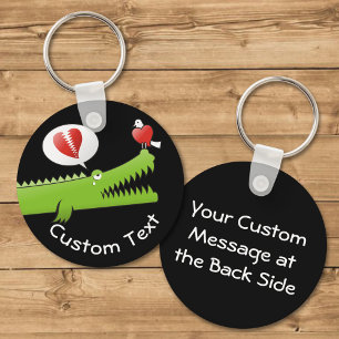 Alligator im Schlüsselanhänger Liebe