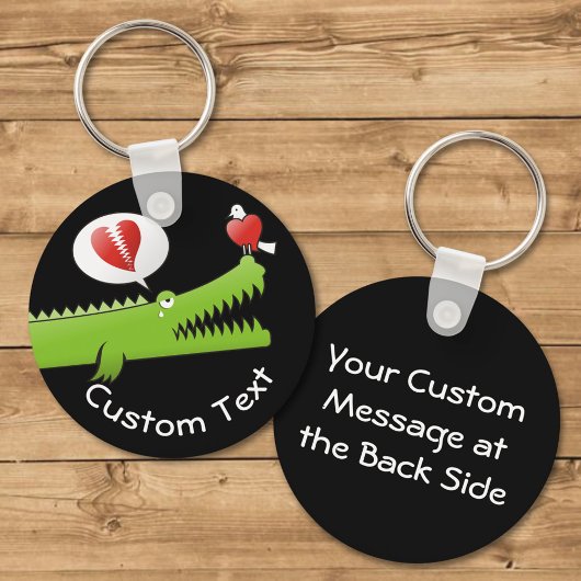 Alligator im Schlüsselanhänger Liebe
