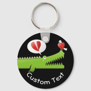 Alligator im Schlüsselanhänger Liebe