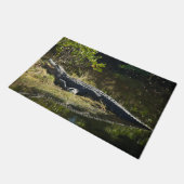 Alligator im Sun Florida-Foto Fußmatte (Schrägansicht)