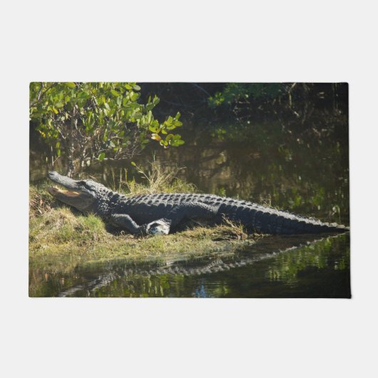 Alligator im Sun Florida-Foto Fußmatte (Vorderseite)