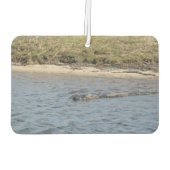 Alligator im Wasser Autolufterfrischer (Rückseite)
