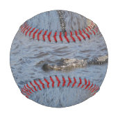 Alligator im Wasser Baseball (Rückseite)