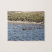 Alligator im Wasserrätsel Puzzle (Horizontal)