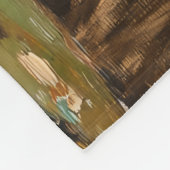 Alligator in der Everglades Wildlife Art Fleecedecke (Ecke)