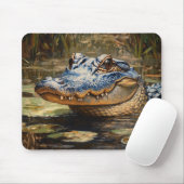 Alligator in der Everglades Wildlife Art Mousepad (Mit Mouse)