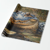 Alligator in der Everglades Wildlife Decoupage Geschenkpapier (Ungerollt)