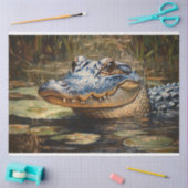 Alligator in der Everglades Wildlife Decoupage Seidenpapier (Basteln)