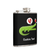 Alligator in der Liebe Flachmann (Rechts)