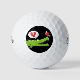 Alligator in der Liebe Golfball