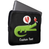 Alligator in der Liebe Laptop-Sieb Laptopschutzhülle (Vorne Rechts)