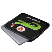 Alligator in der Liebe Laptop-Sieb Laptopschutzhülle (Vorne Knopf)