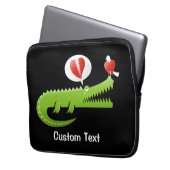 Alligator in der Liebe Laptop-Sieb Laptopschutzhülle (Vorderseite Links)