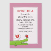 Alligator in der Liebe Magnetkarte (Vorderseite)