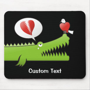 Alligator in der Liebe Maus-Pad Mousepad