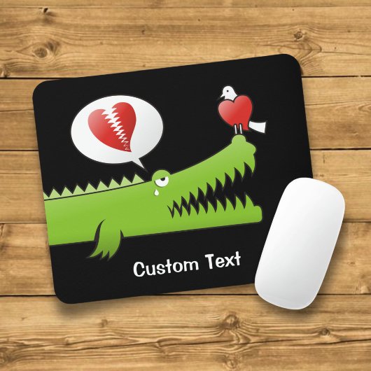 Alligator in der Liebe Maus-Pad Mousepad