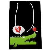Alligator in der Liebe Mittlere Geschenktüte (Vorderseite)