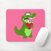 Alligator in der Liebe Mousepad (Mit Mouse)