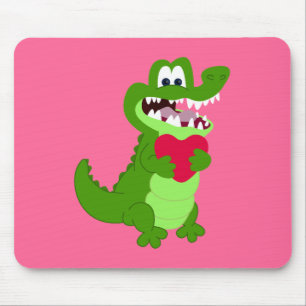 Alligator in der Liebe Mousepad
