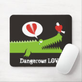 Alligator in der Liebe Mousepad (Mit Mouse)