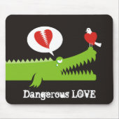 Alligator in der Liebe Mousepad (Vorne)