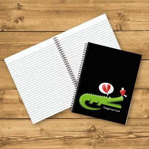 Alligator in der Liebe Notizblock